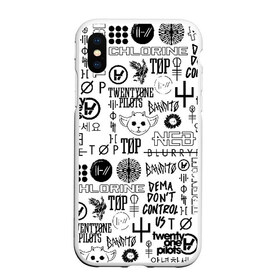 Чехол для iPhone XS Max матовый с принтом TWENTY ONE PILOTS в городе Новоалтайск, Силикон | Область печати: задняя сторона чехла, без боковых панелей | 21 pilots | 21p | bandito | blurryface | chlorine | joshua | ned | top | trench | twenty one pilots | tyler | бандито | нэд | тренч