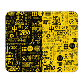 Коврик для мышки прямоугольный с принтом TWENTY ONE PILOTS | 21 PILOTS в городе Новоалтайск, натуральный каучук | размер 230 х 185 мм; запечатка лицевой стороны | 21 pilots | 21p | bandito | blurryface | chlorine | joshua | ned | top | trench | twenty one pilots | tyler | бандито | нэд | тренч