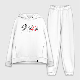 Женский костюм хлопок Oversize с принтом STRAY KIDS BANGCHAN в городе Новоалтайск,  |  | skz | stray kids | бан чан | ли ноу | скз | стрей кидс | сынмин | уджин | феликс | хан | хёджин | чанбин