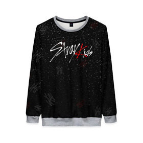 Женский свитшот 3D с принтом STRAY KIDS в городе Новоалтайск, 100% полиэстер с мягким внутренним слоем | круглый вырез горловины, мягкая резинка на манжетах и поясе, свободная посадка по фигуре | skz | stray kids | бан чан | ли ноу | скз | стрей кидс | сынмин | уджин | феликс | хан | хёджин | чанбин