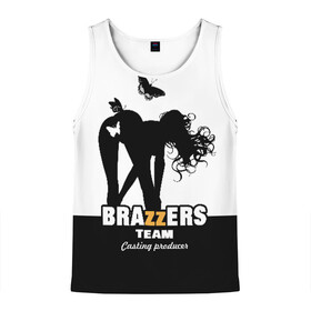 Мужская майка 3D с принтом Brazzers team Casting-producer в городе Новоалтайск, 100% полиэстер | круглая горловина, приталенный силуэт, длина до линии бедра. Пройма и горловина окантованы тонкой бейкой | adults | brazzers | butterflies | casting | girl | inscription | logo | movies | producer | silhouette | studio | team | бабочки | братья | девушка | кастинг | логотип | надпись | продюсер | силуэт | студия | фильмы