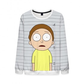 Мужской свитшот 3D с принтом Morty is in prison в городе Новоалтайск, 100% полиэстер с мягким внутренним слоем | круглый вырез горловины, мягкая резинка на манжетах и поясе, свободная посадка по фигуре | Тематика изображения на принте: c 137 | morty | morty smith | portal | rick | rick and morty | rick sanchez | sanchez | smith | морти | морти смит | портал | рик | рик и морти | рик санчез | санчез | смит