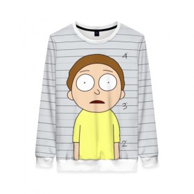 Женский свитшот 3D с принтом Morty is in prison в городе Новоалтайск, 100% полиэстер с мягким внутренним слоем | круглый вырез горловины, мягкая резинка на манжетах и поясе, свободная посадка по фигуре | c 137 | morty | morty smith | portal | rick | rick and morty | rick sanchez | sanchez | smith | морти | морти смит | портал | рик | рик и морти | рик санчез | санчез | смит
