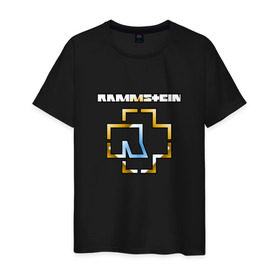 Мужская футболка хлопок с принтом RAMMSTEIN в городе Новоалтайск, 100% хлопок | прямой крой, круглый вырез горловины, длина до линии бедер, слегка спущенное плечо. | lindemann | rammstein | рамштайн | тилль линдеманн