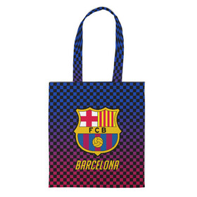 Шоппер 3D с принтом FC BARCELONA в городе Новоалтайск, 100% полиэстер | Плотность: 200 г/м2; Размер: 34×35 см; Высота лямок: 30 см | barcelona | fc barca | барка | барселона
