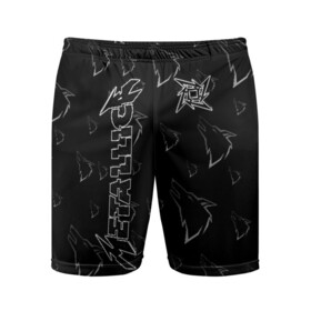 Мужские шорты спортивные с принтом Metallica в городе Новоалтайск,  |  | album | black | concert | heavy | kirk | metal | metallica | music | rock | tolls | джеймс хэтфилд | кирк хэмметт | клифф бёртон | ларс ульрих | метал | металлика | трэш