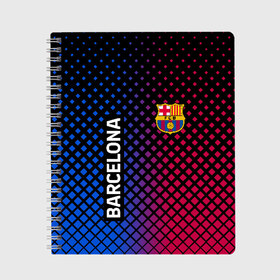 Тетрадь с принтом BARCELONA в городе Новоалтайск, 100% бумага | 48 листов, плотность листов — 60 г/м2, плотность картонной обложки — 250 г/м2. Листы скреплены сбоку удобной пружинной спиралью. Уголки страниц и обложки скругленные. Цвет линий — светло-серый
 | barca | barsa | barselona | fc barcelona | leo messi | neimar | neymar | барселона | лионель месси | неймар | нэмар | футбол.