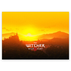 Поздравительная открытка с принтом THE WITCHER 3:WILD HUNT в городе Новоалтайск, 100% бумага | плотность бумаги 280 г/м2, матовая, на обратной стороне линовка и место для марки
 | cd projekt red | ciri | game | geralt | geralt of rivia | gwynbleidd | the witcher | the witcher 3: wild hunt | ведьмак | ведьмак 3: дикая охота | геральт | геральт из ривии | цири | цирилла