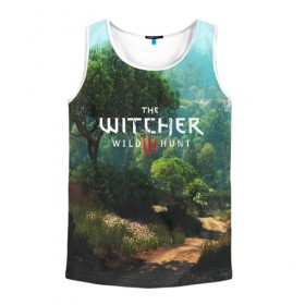 Мужская майка 3D с принтом THE WITCHER 3:WILD HUNT в городе Новоалтайск, 100% полиэстер | круглая горловина, приталенный силуэт, длина до линии бедра. Пройма и горловина окантованы тонкой бейкой | Тематика изображения на принте: cd projekt red | ciri | game | geralt | geralt of rivia | gwynbleidd | the witcher | the witcher 3: wild hunt | ведьмак | ведьмак 3: дикая охота | геральт | геральт из ривии | цири | цирилла