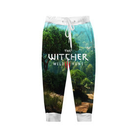 Детские брюки 3D с принтом THE WITCHER 3:WILD HUNT в городе Новоалтайск, 100% полиэстер | манжеты по низу, эластичный пояс регулируется шнурком, по бокам два кармана без застежек, внутренняя часть кармана из мелкой сетки | cd projekt red | ciri | game | geralt | geralt of rivia | gwynbleidd | the witcher | the witcher 3: wild hunt | ведьмак | ведьмак 3: дикая охота | геральт | геральт из ривии | цири | цирилла