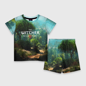 Детский костюм с шортами 3D с принтом THE WITCHER 3:WILD HUNT в городе Новоалтайск,  |  | cd projekt red | ciri | game | geralt | geralt of rivia | gwynbleidd | the witcher | the witcher 3: wild hunt | ведьмак | ведьмак 3: дикая охота | геральт | геральт из ривии | цири | цирилла