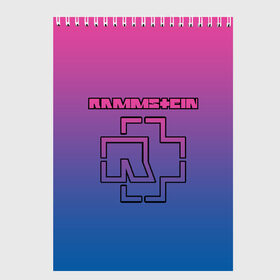 Скетчбук с принтом RAMMSTEIN в городе Новоалтайск, 100% бумага
 | 48 листов, плотность листов — 100 г/м2, плотность картонной обложки — 250 г/м2. Листы скреплены сверху удобной пружинной спиралью | lindemann | rammstein | рамштайн | тилль линдеманн