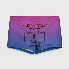 Детские купальные плавки 3D с принтом RAMMSTEIN в городе Новоалтайск, Полиэстер 85%, Спандекс 15% | Слитный крой, подклад по переду изделия, узкие бретели | Тематика изображения на принте: lindemann | rammstein | рамштайн | тилль линдеманн