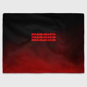 Плед 3D с принтом RAMMSTEIN в городе Новоалтайск, 100% полиэстер | закругленные углы, все края обработаны. Ткань не мнется и не растягивается | lindemann | rammstein | рамштайн | тилль линдеманн