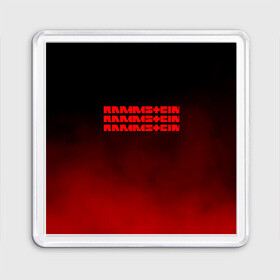 Магнит 55*55 с принтом RAMMSTEIN в городе Новоалтайск, Пластик | Размер: 65*65 мм; Размер печати: 55*55 мм | lindemann | rammstein | рамштайн | тилль линдеманн