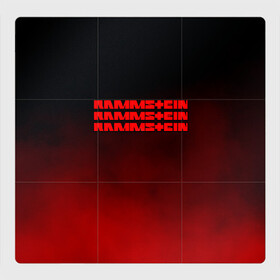 Магнитный плакат 3Х3 с принтом RAMMSTEIN в городе Новоалтайск, Полимерный материал с магнитным слоем | 9 деталей размером 9*9 см | lindemann | rammstein | рамштайн | тилль линдеманн