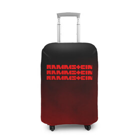 Чехол для чемодана 3D с принтом RAMMSTEIN в городе Новоалтайск, 86% полиэфир, 14% спандекс | двустороннее нанесение принта, прорези для ручек и колес | lindemann | rammstein | рамштайн | тилль линдеманн