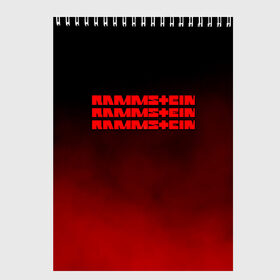 Скетчбук с принтом RAMMSTEIN в городе Новоалтайск, 100% бумага
 | 48 листов, плотность листов — 100 г/м2, плотность картонной обложки — 250 г/м2. Листы скреплены сверху удобной пружинной спиралью | lindemann | rammstein | рамштайн | тилль линдеманн
