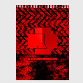 Скетчбук с принтом RAMMSTEIN в городе Новоалтайск, 100% бумага
 | 48 листов, плотность листов — 100 г/м2, плотность картонной обложки — 250 г/м2. Листы скреплены сверху удобной пружинной спиралью | lindemann | rammstein | рамштайн | тилль линдеманн