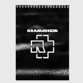 Скетчбук с принтом RAMMSTEIN в городе Новоалтайск, 100% бумага
 | 48 листов, плотность листов — 100 г/м2, плотность картонной обложки — 250 г/м2. Листы скреплены сверху удобной пружинной спиралью | lindemann | rammstein | рамштайн | тилль линдеманн