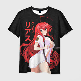 Мужская футболка 3D с принтом DxD RIAS (JAP_STYLE) в городе Новоалтайск, 100% полиэфир | прямой крой, круглый вырез горловины, длина до линии бедер | ahegao | dxd | gremory | high school | high school dxd | manga | rias | rias gremory | sempai | senpai | аниме | гремори | манга | риас | риас гремори | старшая школа демонов