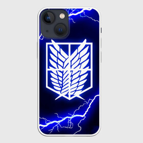Чехол для iPhone 13 mini с принтом АТАКА ТИТАНОВ. Синие молнии в городе Новоалтайск,  |  | attack on titan | monsters | атака титанов | монстры | титаны