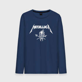 Мужской лонгслив хлопок с принтом METALLICA в городе Новоалтайск, 100% хлопок |  | metallica | metallica logo | rock | метал группа | металл | металлика логотип | музыка | рок | трэш метал | хеви метал