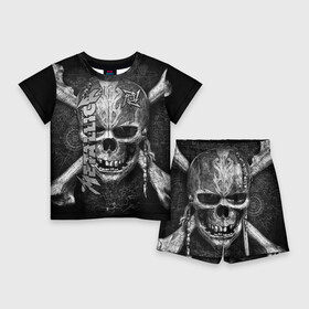 Детский костюм с шортами 3D с принтом Metallica в городе Новоалтайск,  |  | Тематика изображения на принте: album | black | concert | heavy | kirk | metal | metallica | music | rock | tolls | джеймс хэтфилд | кирк хэмметт | клифф бёртон | ларс ульрих | метал | металлика | трэш
