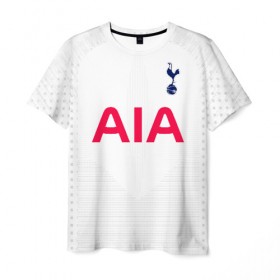 Мужская футболка 3D с принтом Tottenham home 19-20 в городе Новоалтайск, 100% полиэфир | прямой крой, круглый вырез горловины, длина до линии бедер | barclays | champions | england | hotspur | league | tottenham | алли | англия | деле | лига | тоттенхэм | хотспур | чемпионов | шпоры