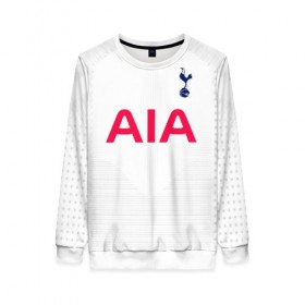 Женский свитшот 3D с принтом Tottenham home 19-20 в городе Новоалтайск, 100% полиэстер с мягким внутренним слоем | круглый вырез горловины, мягкая резинка на манжетах и поясе, свободная посадка по фигуре | barclays | champions | england | hotspur | league | tottenham | алли | англия | деле | лига | тоттенхэм | хотспур | чемпионов | шпоры