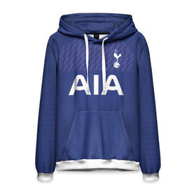Мужская толстовка 3D с принтом Tottenham away 19-20 в городе Новоалтайск, 100% полиэстер | двухслойный капюшон со шнурком для регулировки, мягкие манжеты на рукавах и по низу толстовки, спереди карман-кенгуру с мягким внутренним слоем. | barclays | champions | england | hotspur | kane | league | tottenham | англия | кейн | лига | тоттенхэм | хотспур | чемпионов | шпоры