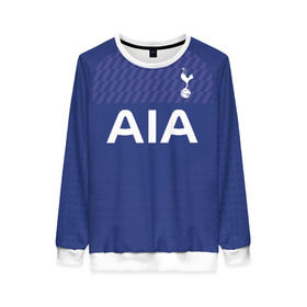 Женский свитшот 3D с принтом Tottenham away 19-20 в городе Новоалтайск, 100% полиэстер с мягким внутренним слоем | круглый вырез горловины, мягкая резинка на манжетах и поясе, свободная посадка по фигуре | barclays | champions | england | hotspur | kane | league | tottenham | англия | кейн | лига | тоттенхэм | хотспур | чемпионов | шпоры