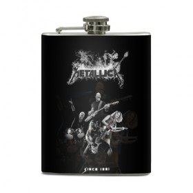 Фляга с принтом Metallica в городе Новоалтайск, металлический корпус | емкость 0,22 л, размер 125 х 94 мм. Виниловая наклейка запечатывается полностью | metalica | metallica | группа | джеймс хэтфилд | кирк хэмметт | ларс ульрих | метал | металика | металлика | миталика | музыка | роберт трухильо | рок | трэш | трэшметал | хард | хеви