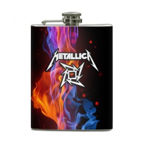Фляга с принтом Metallica в городе Новоалтайск, металлический корпус | емкость 0,22 л, размер 125 х 94 мм. Виниловая наклейка запечатывается полностью | metalica | metallica | группа | джеймс хэтфилд | кирк хэмметт | ларс ульрих | метал | металика | металлика | миталика | музыка | роберт трухильо | рок | трэш | трэшметал | хард | хеви