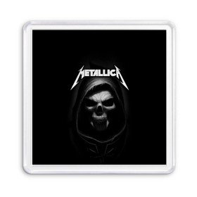 Магнит 55*55 с принтом Metallica в городе Новоалтайск, Пластик | Размер: 65*65 мм; Размер печати: 55*55 мм | Тематика изображения на принте: metalica | metallica | группа | джеймс хэтфилд | кирк хэмметт | ларс ульрих | метал | металика | металлика | миталика | музыка | роберт трухильо | рок | трэш | трэшметал | хард | хеви