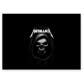 Поздравительная открытка с принтом Metallica в городе Новоалтайск, 100% бумага | плотность бумаги 280 г/м2, матовая, на обратной стороне линовка и место для марки
 | metalica | metallica | группа | джеймс хэтфилд | кирк хэмметт | ларс ульрих | метал | металика | металлика | миталика | музыка | роберт трухильо | рок | трэш | трэшметал | хард | хеви