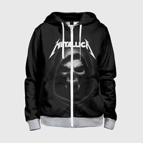 Детская толстовка 3D на молнии с принтом Metallica в городе Новоалтайск, 100% полиэстер |  манжеты и пояс оформлены широкой мягкой резинкой, двухслойный капюшон со шнурком для регулировки, спереди карманы и застежка-молния
 | metalica | metallica | группа | джеймс хэтфилд | кирк хэмметт | ларс ульрих | метал | металика | металлика | миталика | музыка | роберт трухильо | рок | трэш | трэшметал | хард | хеви