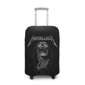 Чехол для чемодана 3D с принтом Metallica в городе Новоалтайск, 86% полиэфир, 14% спандекс | двустороннее нанесение принта, прорези для ручек и колес | metalica | metallica | группа | джеймс хэтфилд | кирк хэмметт | ларс ульрих | метал | металика | металлика | миталика | музыка | роберт трухильо | рок | трэш | трэшметал | хард | хеви