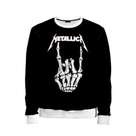 Детский свитшот 3D с принтом Metallica в городе Новоалтайск, 100% полиэстер | свободная посадка, прямой крой, мягкая тканевая резинка на рукавах и понизу свитшота | metalica | metallica | группа | джеймс хэтфилд | кирк хэмметт | ларс ульрих | метал | металика | металлика | миталика | музыка | роберт трухильо | рок | трэш | трэшметал | хард | хеви