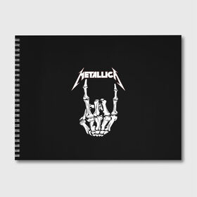 Альбом для рисования с принтом Metallica в городе Новоалтайск, 100% бумага
 | матовая бумага, плотность 200 мг. | Тематика изображения на принте: metalica | metallica | группа | джеймс хэтфилд | кирк хэмметт | ларс ульрих | метал | металика | металлика | миталика | музыка | роберт трухильо | рок | трэш | трэшметал | хард | хеви
