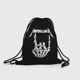 Рюкзак-мешок 3D с принтом Metallica в городе Новоалтайск, 100% полиэстер | плотность ткани — 200 г/м2, размер — 35 х 45 см; лямки — толстые шнурки, застежка на шнуровке, без карманов и подкладки | Тематика изображения на принте: metalica | metallica | группа | джеймс хэтфилд | кирк хэмметт | ларс ульрих | метал | металика | металлика | миталика | музыка | роберт трухильо | рок | трэш | трэшметал | хард | хеви