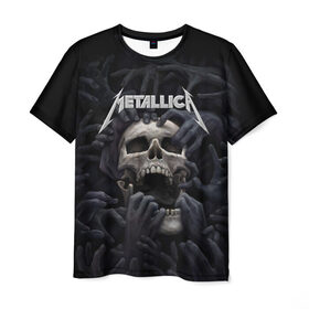 Мужская футболка 3D с принтом Metallica в городе Новоалтайск, 100% полиэфир | прямой крой, круглый вырез горловины, длина до линии бедер | metalica | metallica | группа | джеймс хэтфилд | кирк хэмметт | ларс ульрих | метал | металика | металлика | миталика | музыка | роберт трухильо | рок | трэш | трэшметал | хард | хеви