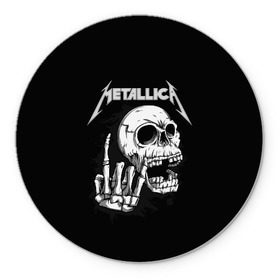 Коврик для мышки круглый с принтом Metallica в городе Новоалтайск, резина и полиэстер | круглая форма, изображение наносится на всю лицевую часть | metalica | metallica | группа | джеймс хэтфилд | кирк хэмметт | ларс ульрих | метал | металика | металлика | миталика | музыка | роберт трухильо | рок | трэш | трэшметал | хард | хеви