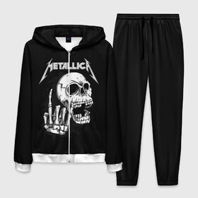 Мужской костюм 3D с принтом Metallica в городе Новоалтайск, 100% полиэстер | Манжеты и пояс оформлены тканевой резинкой, двухслойный капюшон со шнурком для регулировки, карманы спереди | metalica | metallica | группа | джеймс хэтфилд | кирк хэмметт | ларс ульрих | метал | металика | металлика | миталика | музыка | роберт трухильо | рок | трэш | трэшметал | хард | хеви