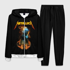 Мужской костюм 3D с принтом Metallica в городе Новоалтайск, 100% полиэстер | Манжеты и пояс оформлены тканевой резинкой, двухслойный капюшон со шнурком для регулировки, карманы спереди | metalica | metallica | группа | джеймс хэтфилд | кирк хэмметт | ларс ульрих | метал | металика | металлика | миталика | музыка | роберт трухильо | рок | трэш | трэшметал | хард | хеви