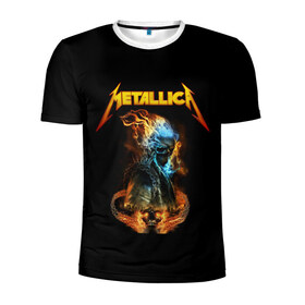 Мужская футболка 3D спортивная с принтом Metallica в городе Новоалтайск, 100% полиэстер с улучшенными характеристиками | приталенный силуэт, круглая горловина, широкие плечи, сужается к линии бедра | metalica | metallica | группа | джеймс хэтфилд | кирк хэмметт | ларс ульрих | метал | металика | металлика | миталика | музыка | роберт трухильо | рок | трэш | трэшметал | хард | хеви