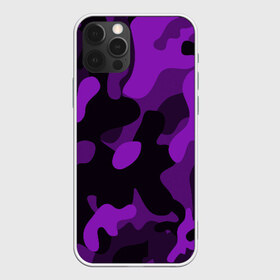 Чехол для iPhone 12 Pro Max с принтом Камуфляж в городе Новоалтайск, Силикон |  | Тематика изображения на принте: 23 февраля | black | camouflage | february 23 | khaki | military | soldier | военный | камуфляж | солдат | фиолетовый | хаки | черный