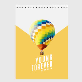 Скетчбук с принтом BTS Young Forever в городе Новоалтайск, 100% бумага
 | 48 листов, плотность листов — 100 г/м2, плотность картонной обложки — 250 г/м2. Листы скреплены сверху удобной пружинной спиралью | balloon | bangtan boys | beyond the scene | boyband | boys | bts | chin | chonguk | edm | emblem | hip hop | jimin | jj hope | k pop | logo | rb | rm | shuga | south korean | wee | бойбенд | ви | воздушный шар | джей хоуп | логотип | мальчики | сюга