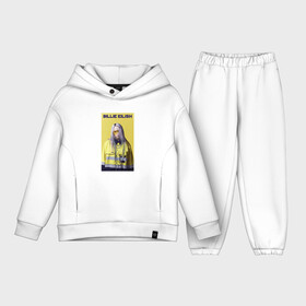 Детский костюм хлопок Oversize с принтом Билли Айлиш в городе Новоалтайск,  |  | billie eilish | билли айлиш | лицо | очки | текст