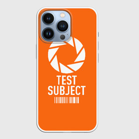 Чехол для iPhone 13 Pro с принтом Испытуемый в городе Новоалтайск,  |  | Тематика изображения на принте: aperture | aperture science innovators | game | portal | portal 2